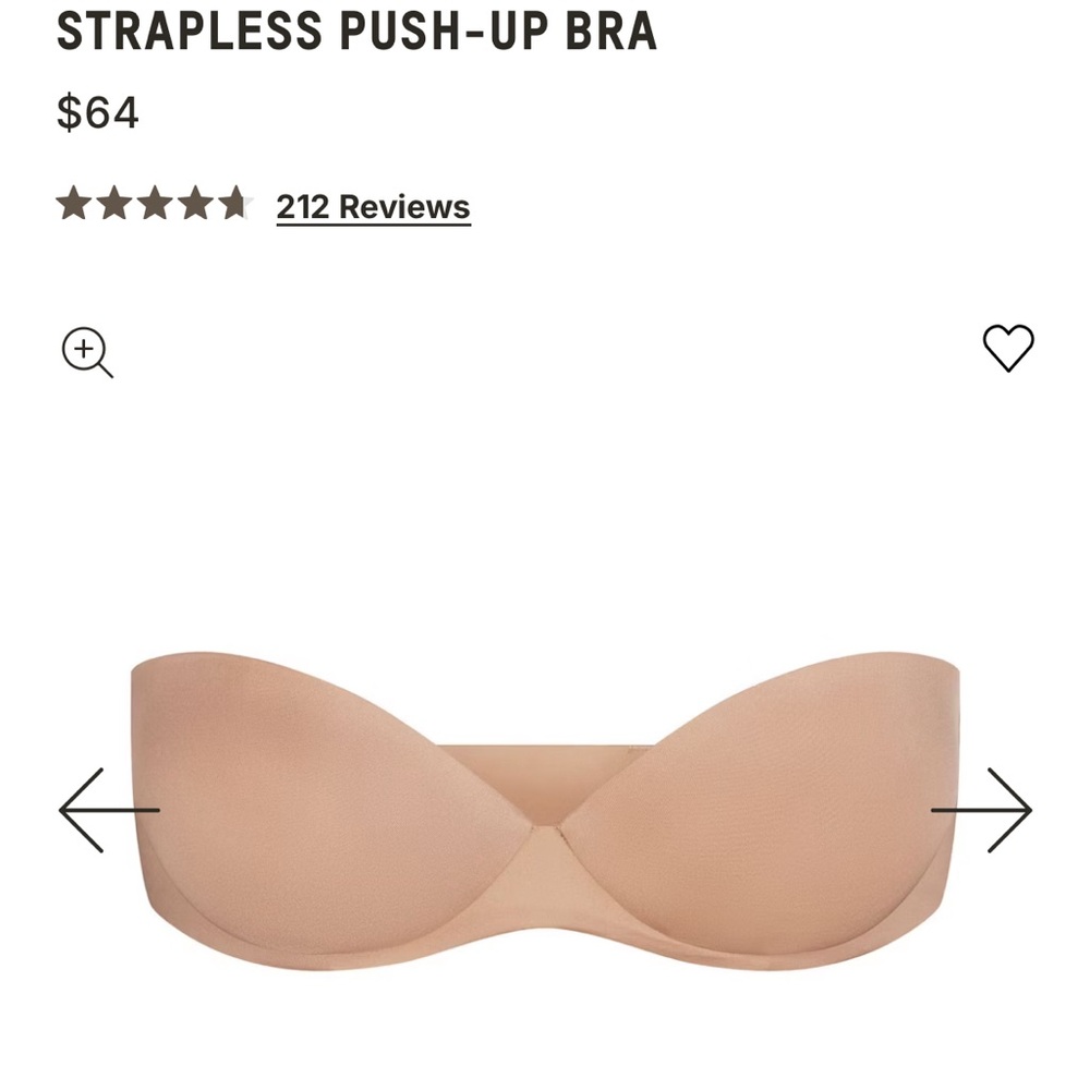 SKIMS Strapless Push-Up Bra - Clay